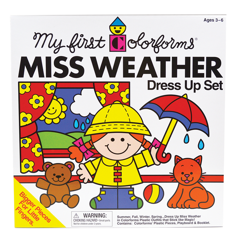 PlayMonster Colorforms Miss Weather Dress Up Set