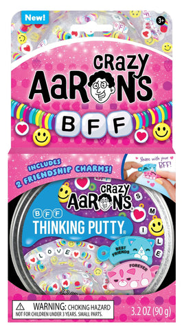 Crazy Aaron’s Thinking Putty - BFF  - Full Size 4" Tin