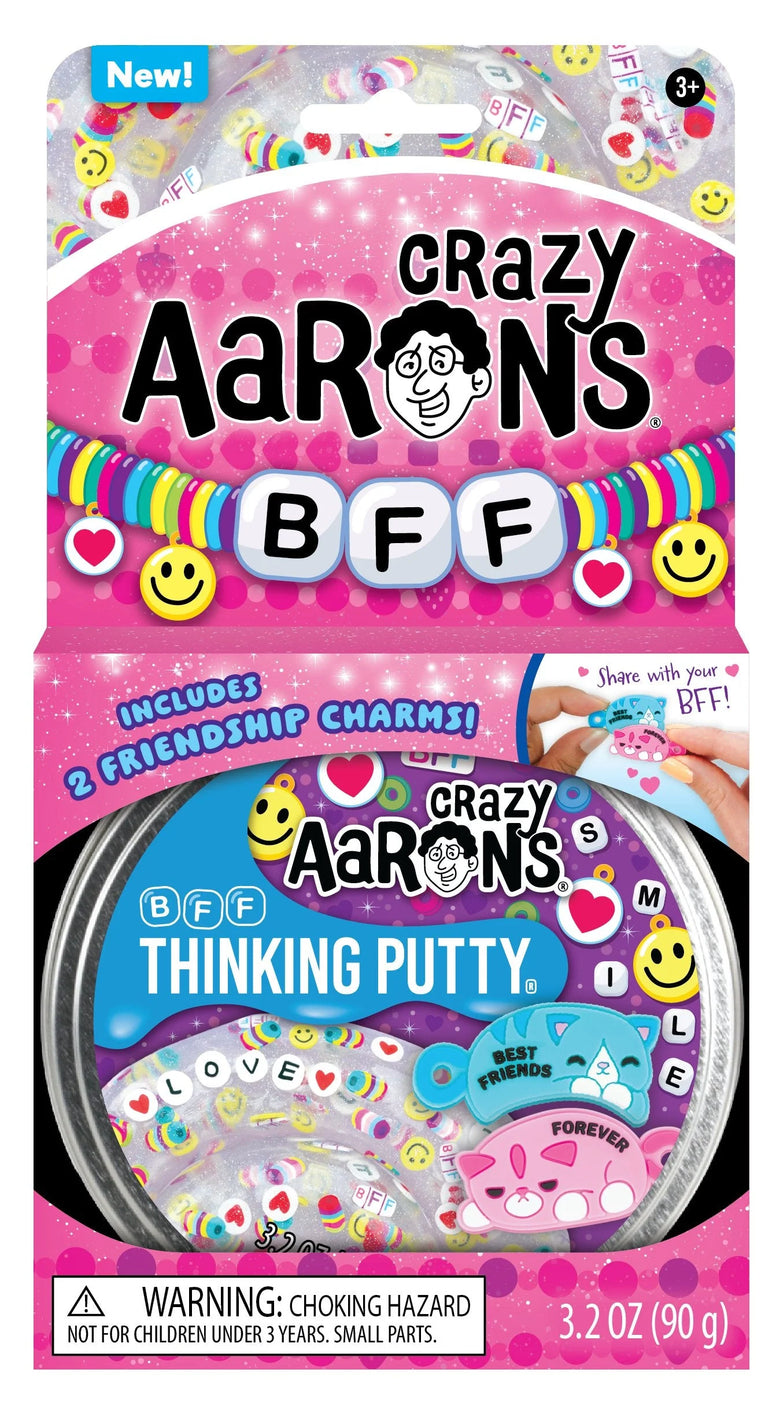 Crazy Aaron’s Thinking Putty - BFF  - Full Size 4" Tin