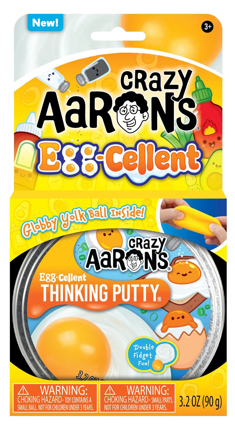 Crazy Aaron’s Thinking Putty - Eggcellent - Full Size 4" Tin