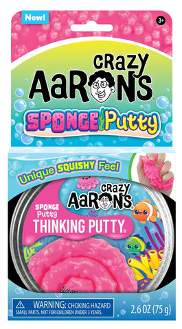 Crazy Aaron’s Thinking Putty - Sponge Putty - Full Size 4" Tin