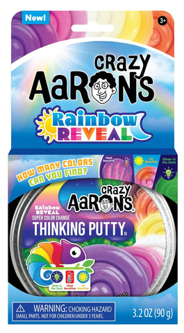 Crazy Aaron’s Thinking Putty - Rainbow Reveal - Full Size 4" Tin