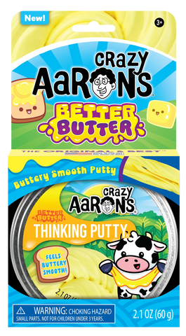 Crazy Aaron’s Thinking Putty Better Butter - Full Size 4" Tin