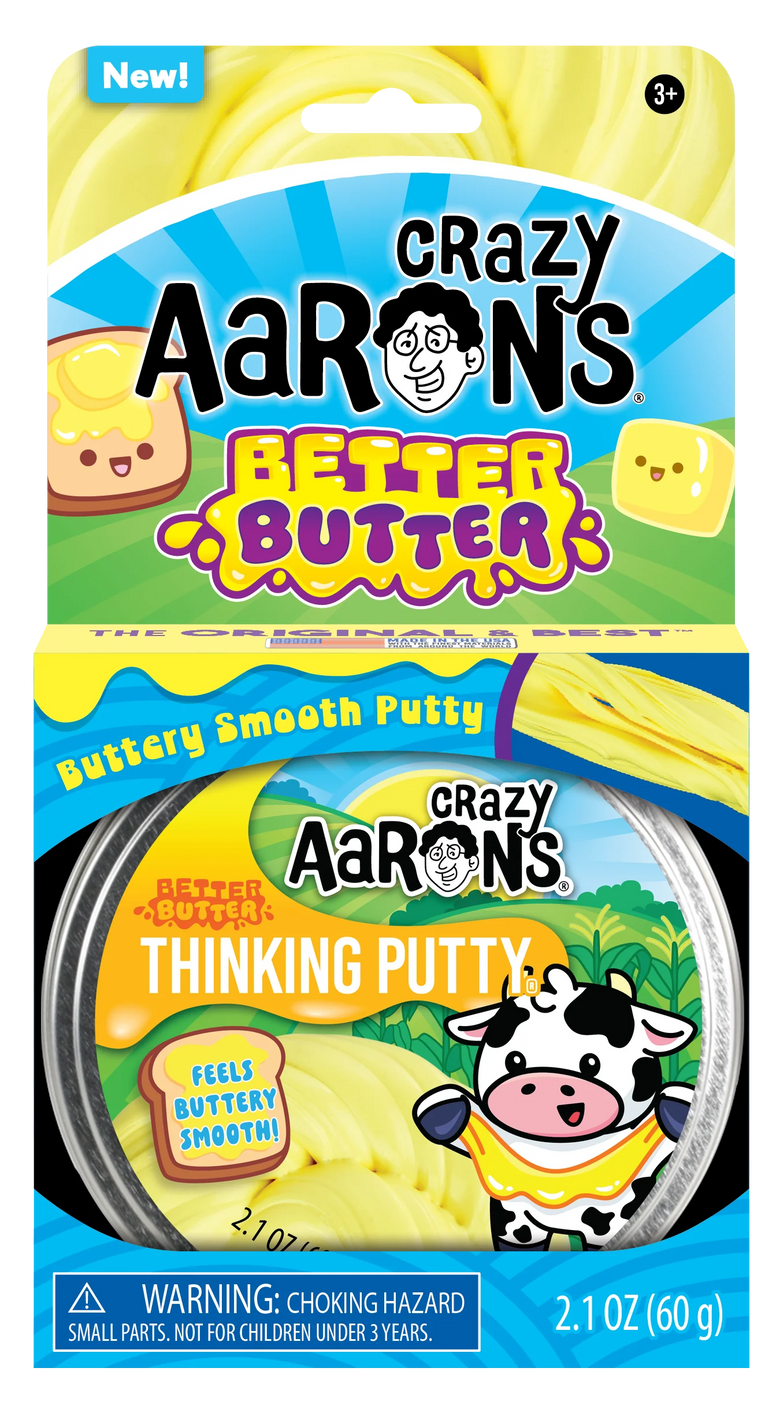 Crazy Aaron’s Thinking Putty Better Butter - Full Size 4" Tin