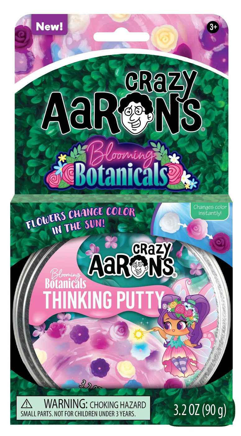 Crazy Aaron’s Thinking Putty - Blooming Botanicals - Full Size 4" Tin