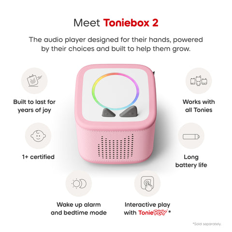Tonies Playtime Puppy Toniebox 2 Starter Set - Cloud Pink