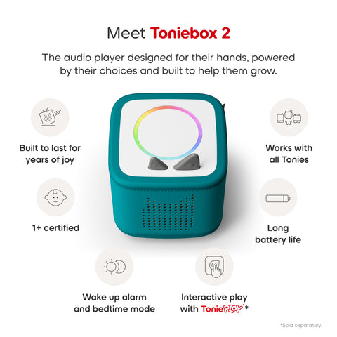 Tonies Playtime Puppy Toniebox 2 Starter Set - Tropical Teal