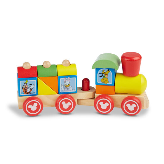 Melissa & Doug Mickey Mouse Wooden Stacking Train