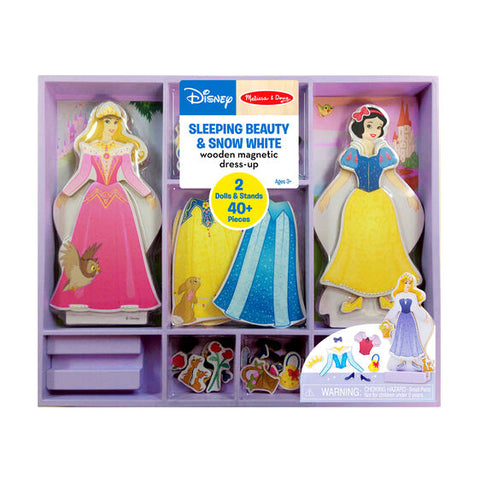 Melissa & Doug Sleeping Beauty & Snow White Wooden Magnetic Dress-Up