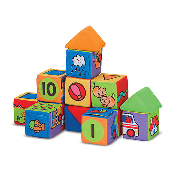 Melissa & Doug Match & Build Soft Blocks