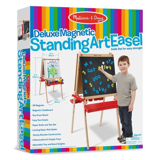 Melissa & Doug Deluxe Magnetic Standing Art Easel