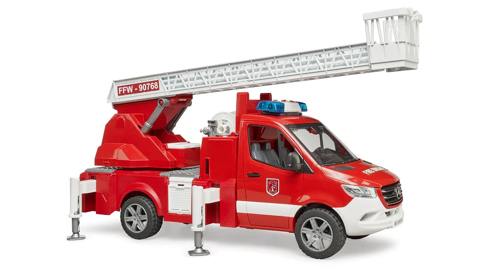 Bruder 02673 MB Sprinter Fire Engine w/ Ladder, Water Pump and