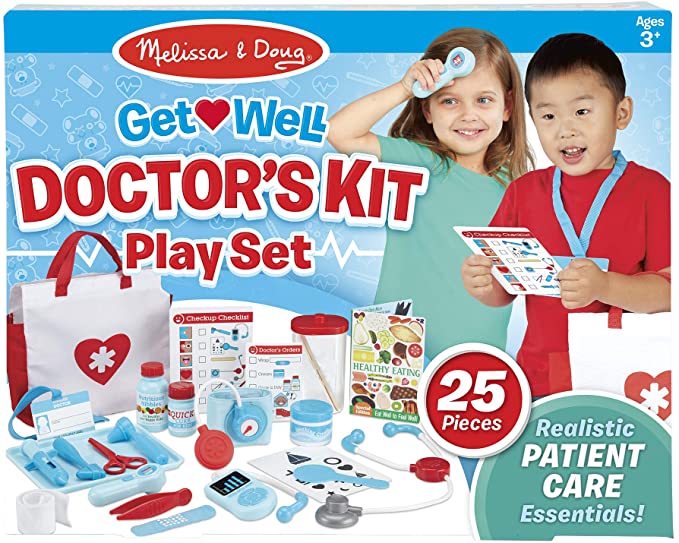 Melissa & Doug Get Well Doctor's Kit Play Set 25 Toy Pieces