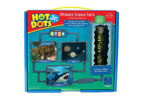 Educational Insights Hot Dots Jr. Ultimate Science Facts Interactive Book Set with Talking Pen