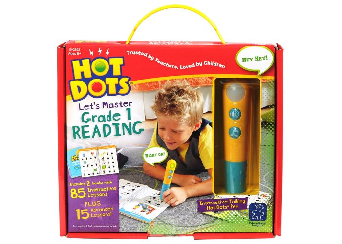 Educational Insights Hot Dots Jr. Let's Master Grade 1 Reading Set with Hot Dots Pen