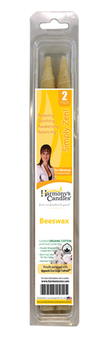 Harmony Candles Ear Candles- Small Beeswax 2 Pack