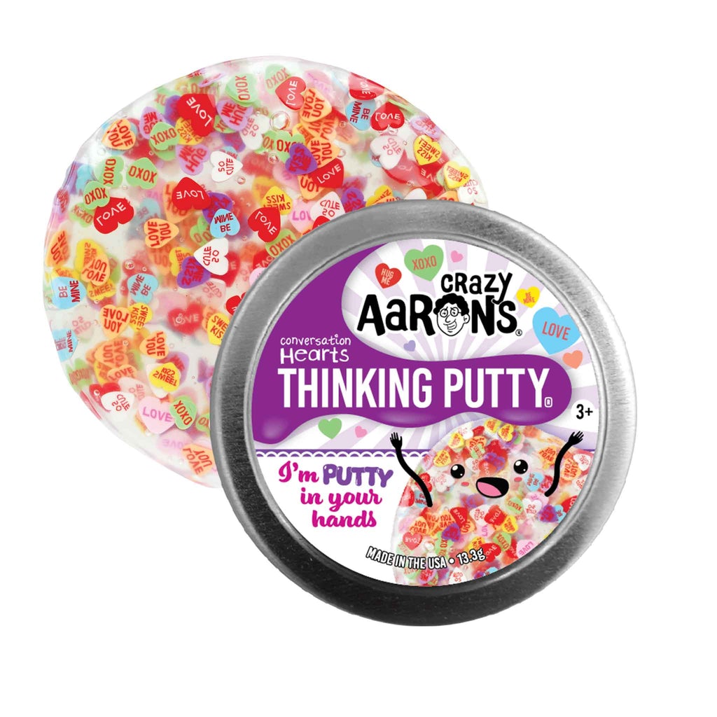 Crazy Aaron's Thinking Putty Mini - Conversation Hearts – Mother Earth  Baby/Curious Kidz Toys