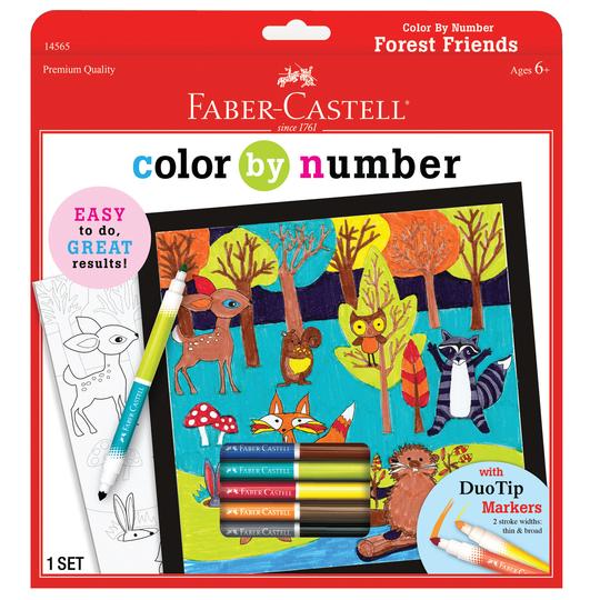 Faber-Castell Color by Number Forest Friends