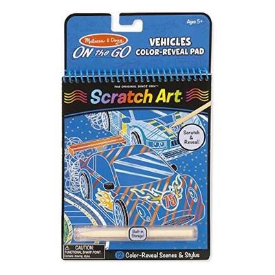 Melissa &  Doug On the Go Scratch Art Color Reveal Pads