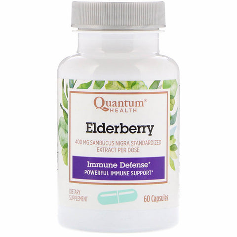 Quantum Health Elderberry Standardized Extract, 60 capsules
