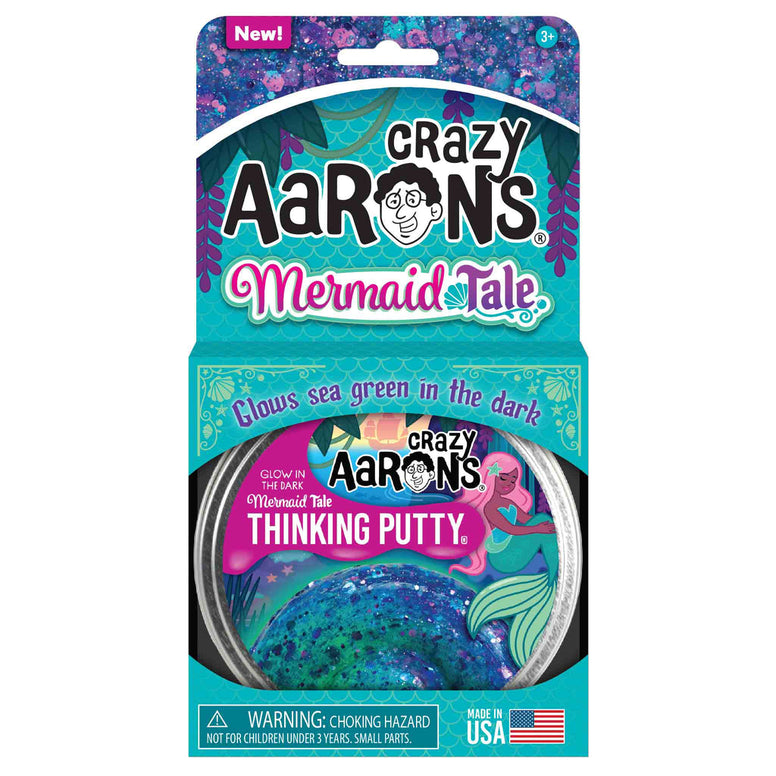 Crazy Aaron's Mermaid Tail 4" Thinking Putty Tin