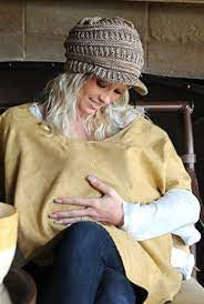 L’ovedbaby 4-in-1 Nursing Shawl in Caramel