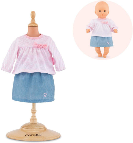 Corolle Top & Skirt for 12-inch Baby Doll