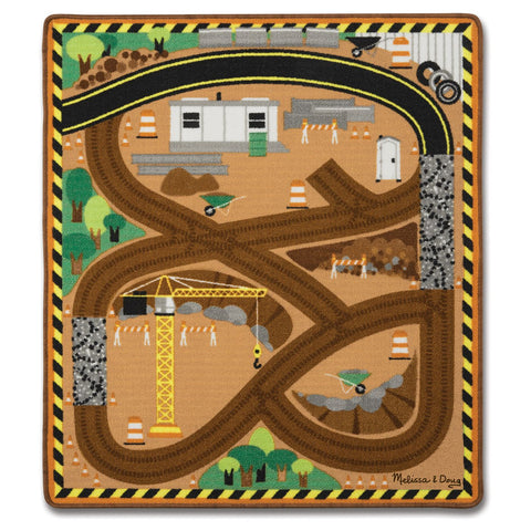 Melissa & Doug Around The Construction Zone Work Site Rug