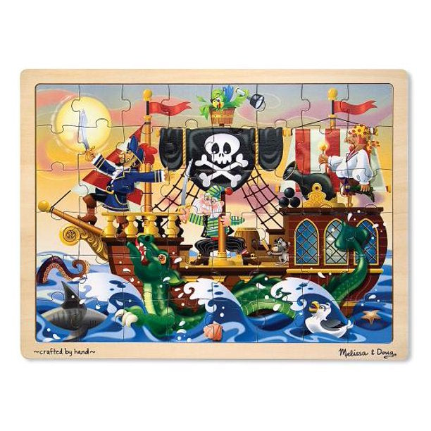Melissa & Doug Pirate Adventure Wooden Jigsaw Puzzle-48 pieces
