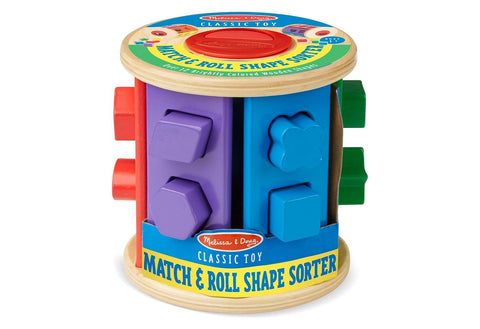 Melissa & Doug Match & Roll Shape Sort