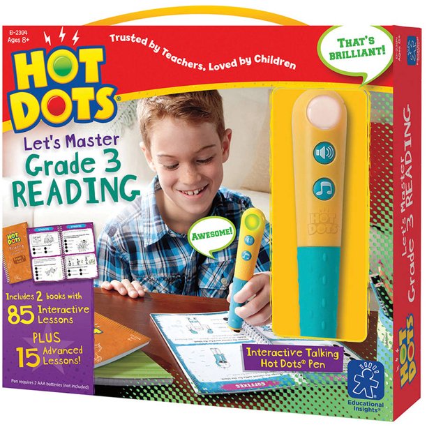 Educational Insights Hot Dots Let's Master Grade 3 Reading