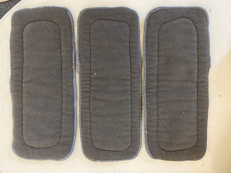 GENTLY USED Charcoal Bamboo Inserts