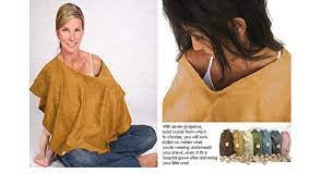 L’ovedbaby 4-in-1 Nursing Shawl in Caramel