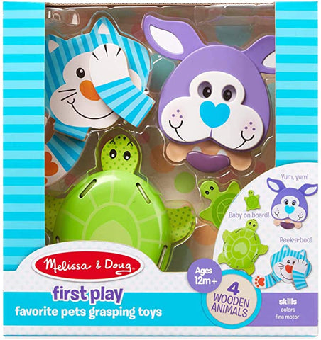 Melissa & Doug First Play Favorite Pets Grasping Toys
