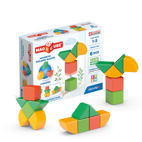 Geomag™ Magicubes Shapes Recycled Starter Set, 6 Pieces