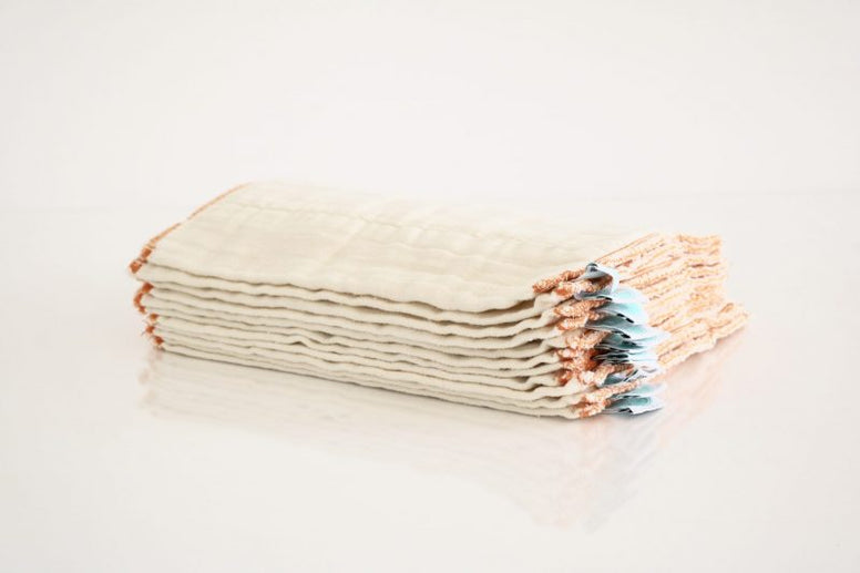 Luludew Unbleached Prefold Cloth Diapers