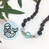 Healing Hazel Certified Baltic Amber & Gemstone Teething Necklace LIMITED EDITION