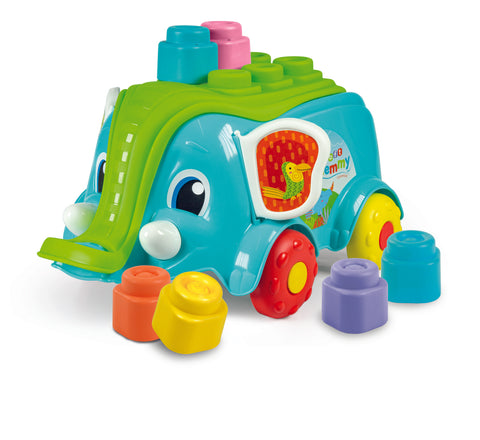 Clementoni Soft Clemmy Baby Elephant Wagon
