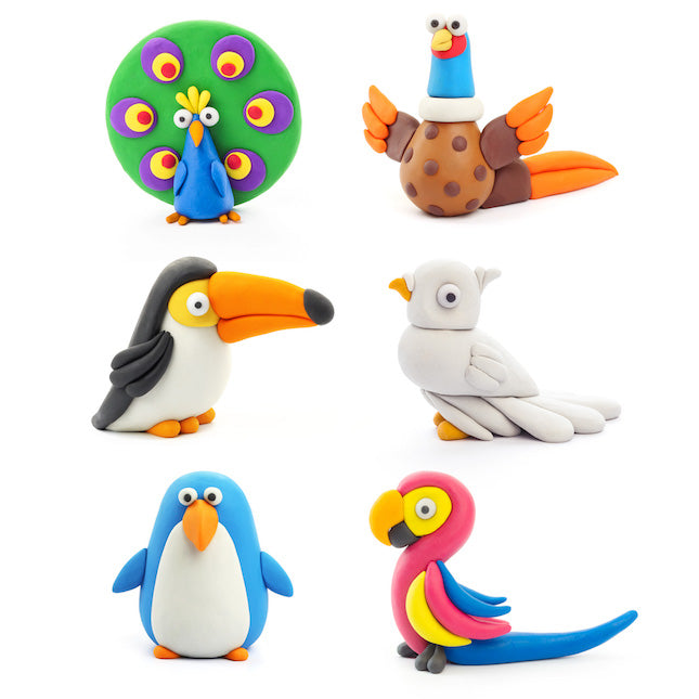Fat Brain Toy Co Hey Clay- Farm Birds – Mother Earth Baby/Curious Kidz Toys
