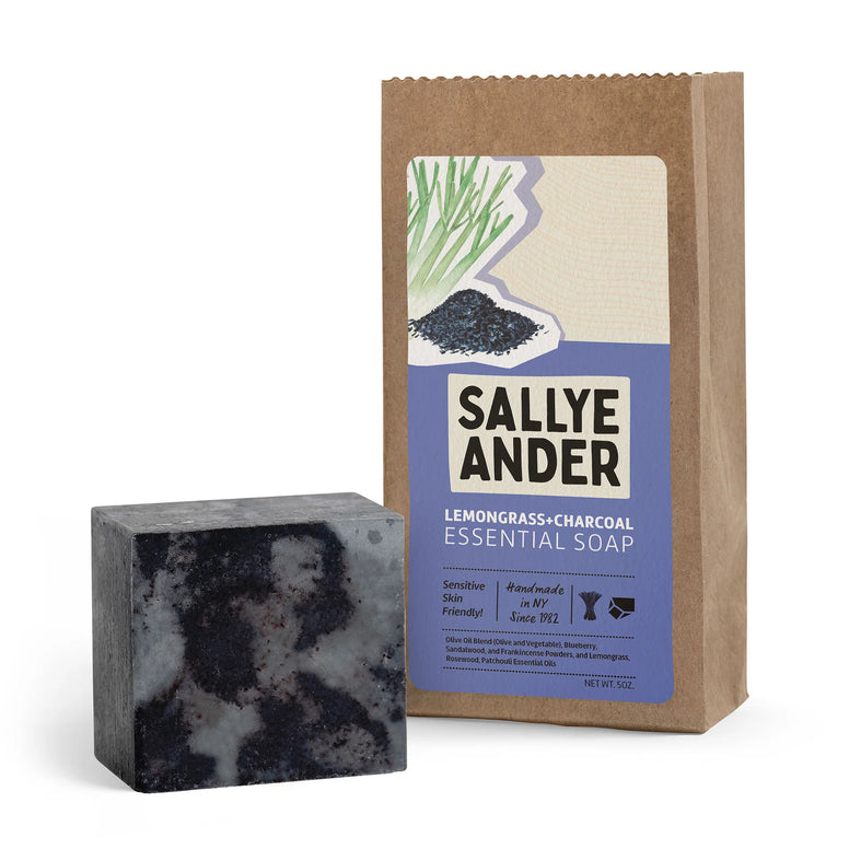 Sallyeander Lemongrass+Charcoal Soap