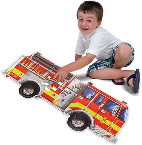 Melissa & Doug Giant Fire Truck Floor Puzzle-24 pieces