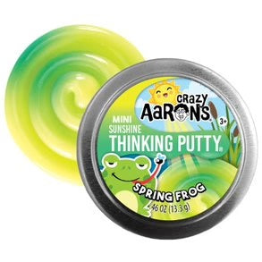 Crazy Aaron’s Thinking Putty- Mini Sunshine- Spring Frog