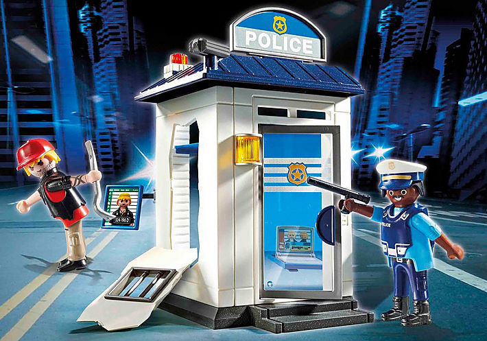  Playmobil Police Station Building Set : Toys & Games