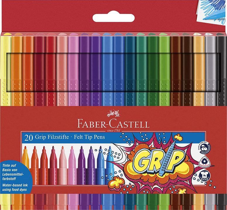 Faber-Castell 20 Grip Color Markers