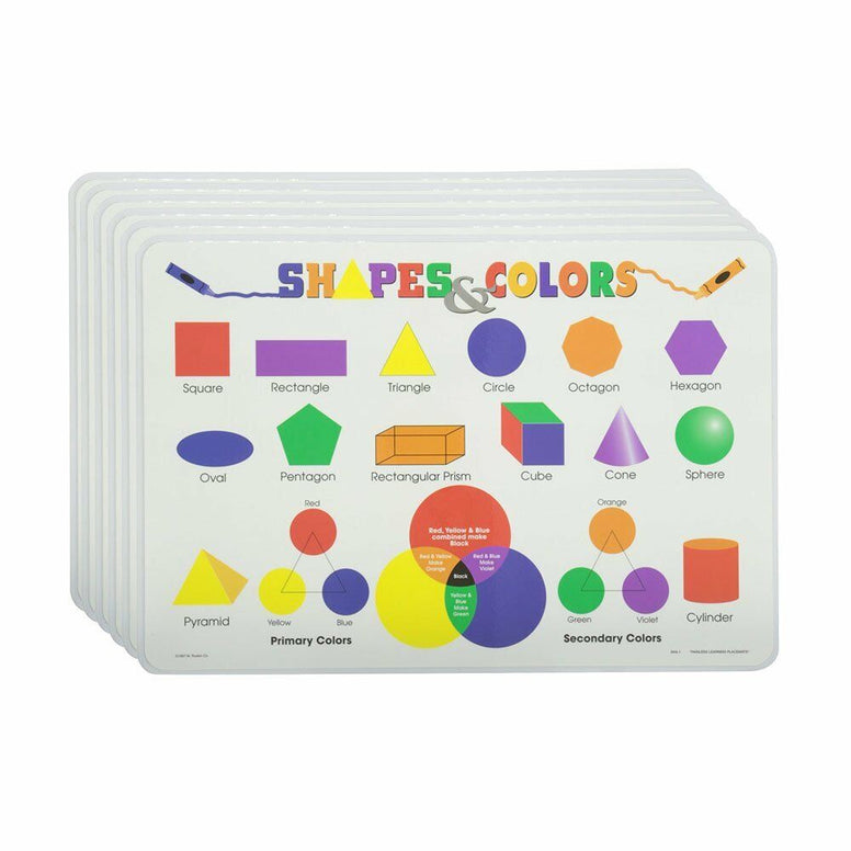 M. Ruskin Company Laminated Learning Placemats Mother Earth Baby