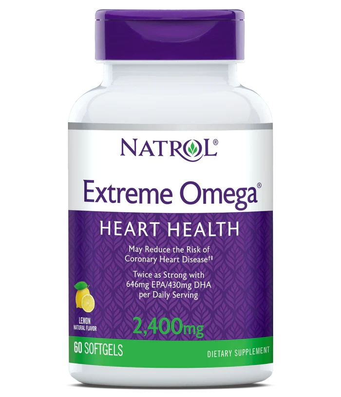 Natrol Extreme Omega Heart Health 2400 mg 60 capsules