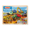 Melissa and Doug Wooden Jigsaw Puzzle Construction