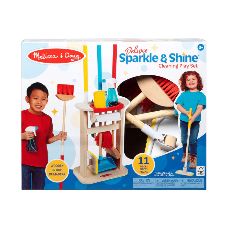 Melissa & Doug Deluxe Sparkle and Shine Cleaning Play Set