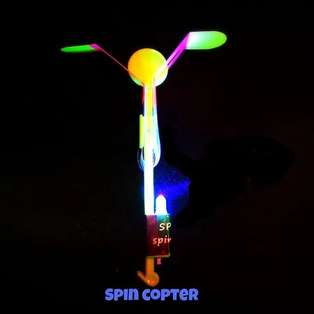 Spin Coptor LED Slingshot Helicopter