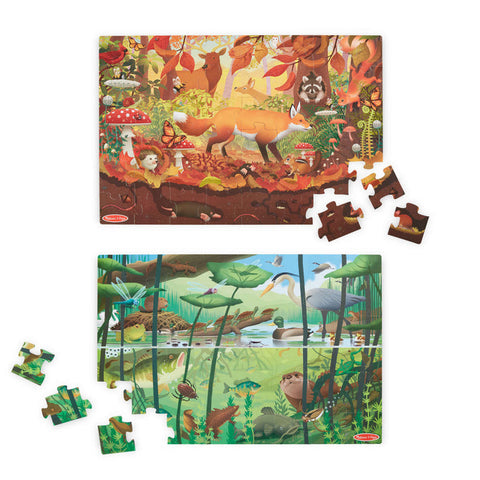 Melissa & Doug Double-Sided Seek & Find Puzzle